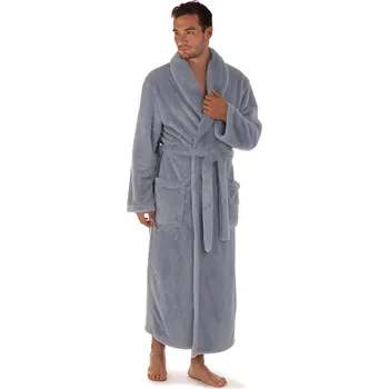 Pánský župan Unisex župan Lilly a JACK extra se šálovým límcem - 2120 5456 modrošedá - Vestis 152