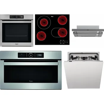 Set domácích spotřebičů WHIRLPOOL AKZ9 9480 IX + WHIRLPOOL AKT 8190/BA + WHIRLPOOL AKR 749/1 IX + WHIRLPOOL ABSOLUTE AMW 730 IX + WHIRLPOOL WIC 3C33 PFE