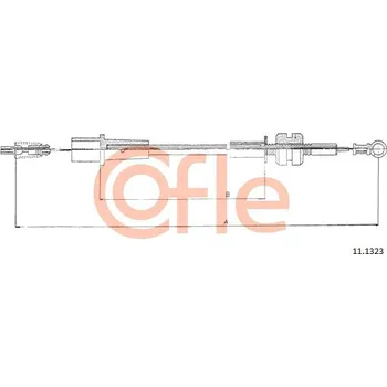 Lanko parkovací brzdy Lanko plynu, , 848713, COFLE, 11.1323