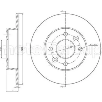 Brzdový kotouč Brzdový kotouč, , 7700716947, 7701204285, METELLI, 23-0107
