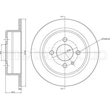Brzdový kotouč Brzdový kotouč, , 34211119581, 34211122282, 34216755407, METELLI, 23-0084