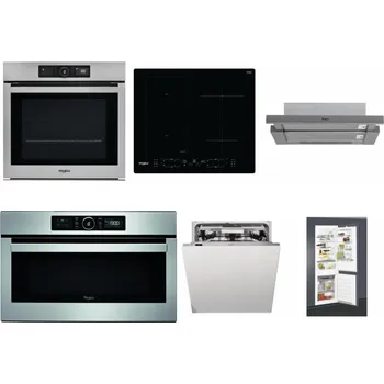 Set domácích spotřebičů WHIRLPOOL AKZ9 9480 IX + WHIRLPOOL WL B8160 NE + WHIRLPOOL AKR 749/1 IX + WHIRLPOOL ABSOLUTE AMW 730 IX + WHIRLPOOL WIO 3T133 PLE + WHIRLPOOL ART 65031