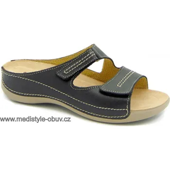 Dámská zdravotní obuv MEDISTYLE ŠÁRKA LŠ-V16 pantofel ČERNÝ, černá - 36
