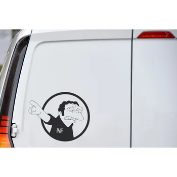 Samolepící dekorace Lepy.cz Samolepka na auto Očko Velikost (šířka x výška): 20x16cm, Barevná varianta: Světle žlutá