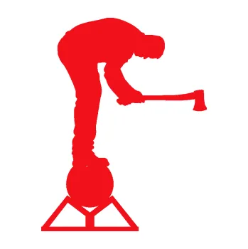 Samolepící dekorace SAMOLEPKA Dřevorubec 004 pravá sekera (10 - červená) NA AUTO, NÁLEPKA, FÓLIE, POLEP, TUNING, VLASTNÍ TEXT, TISK, AUTOSAMOLEPKY.cz, POLEPY, OBRÁZEK, LOGO, SAMOLEPKY