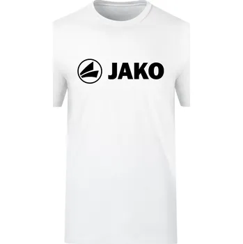 Pánské tričko JAKO Bavlněné triko Promo vel. 140, bílá