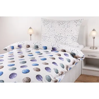 Povlečení JAN peří Luxusní bavlněné povlečení - renforce - barevné puntíky - Luxusní bavlněné povlečení - renforce - barevné puntíky - souprava povlečení 70x90 + 140x200