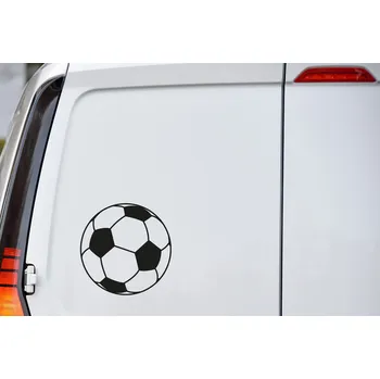 Samolepící dekorace Lepy.cz Samolepka na auto Fotbalový míč Velikost (šířka x výška): 10x10cm, Barevná varianta: Světle šedivá