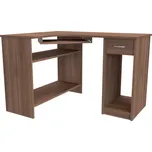 Rohový PC stolek LUKY pravé, Dekor: Akácie skořice