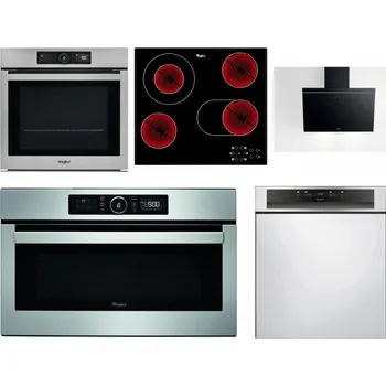 Set domácích spotřebičů WHIRLPOOL AKZ9 9480 IX + WHIRLPOOL AKT 8190/BA + WHIRLPOOL AKR 62F LT K + WHIRLPOOL ABSOLUTE AMW 730 IX + WHIRLPOOL WBC 3C34 PF X