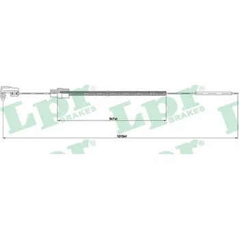 Lanko parkovací brzdy Lanko plynu, , 7700755027, 7701349814, LPR, C0078A