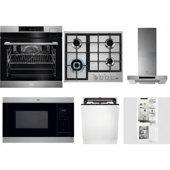 Set domácích spotřebičů AEG BSK792380M + AEG Mastery StepPower HGB64420SM + AEG Mastery DBB5660HM + AEG Mastery MSB2547D-M + AEG FSE74707P + AEG Mastery FlexiShelf SCE818D3LC