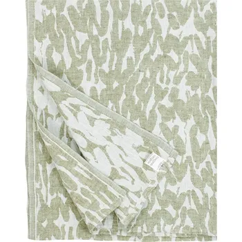 Ručník Lapuan Kankurit Lněný ručník Jäkälä, olivově zelený, Rozměry 48x70 cm