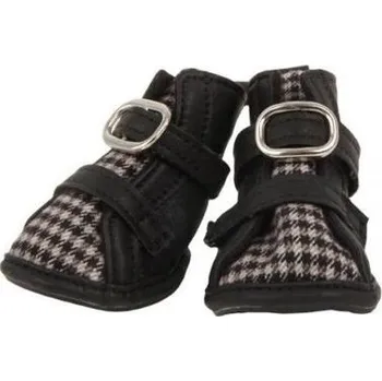 Obleček pro psa Puppia botičky pro psy Houndstooth(A-Type) - černé varianta M