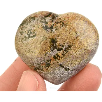 Přírodní kámen Jaspis oceánový srdce 28g z Madagaskaru