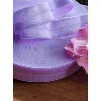 Textilie Lemovací pruženka šíře 19 mm fialková