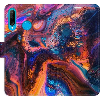 Pouzdro na mobilní telefon Flipové pouzdro iSaprio - Magical Paint - Huawei P30 Lite
