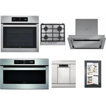 Set domácích spotřebičů WHIRLPOOL ABSOLUTE AKZ9 6230 IX + WHIRLPOOL AKR 351/IX + WHIRLPOOL AKR 860 IX + WHIRLPOOL ABSOLUTE AMW 730 IX + WHIRLPOOL WSBO 3O34 PF X + WHIRLPOOL ART 65031
