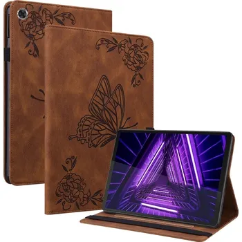 Příslušenství pro tablet VSECHNONAMOBIL 47517 ART Zaklápěcí obal Lenovo Tab M10 Plus (TB-X606F / TB-X606L / ZA5T0081CZ / ZA5V0206CZ) BUTTERFLY hnědý