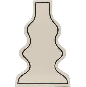 Váza Ferm Living Váza Paste Curvy, off-white