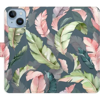 Pouzdro na mobilní telefon Flipové pouzdro iSaprio - Flower Pattern 09 - iPhone 14