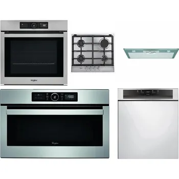 Set domácích spotřebičů WHIRLPOOL AKZ9 9480 IX + WHIRLPOOL AKR 351/IX + WHIRLPOOL AKR 650/1 IX + WHIRLPOOL ABSOLUTE AMW 730 IX + WHIRLPOOL WBC 3C34 PF X