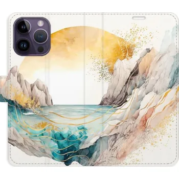 Pouzdro na mobilní telefon Flipové pouzdro iSaprio - Winter in the Mountains - iPhone 14 Pro Max