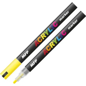 Akrylový popisovač 1ks 4mm žlutý MFP 947463
