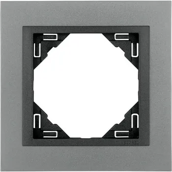 vypínač e2 elektro GmbH Rámeček alu/šedá Logus