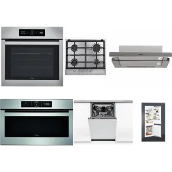 Set domácích spotřebičů WHIRLPOOL ABSOLUTE AKZ9 6230 IX + WHIRLPOOL AKR 351/IX + WHIRLPOOL AKR 5390/1 IX + WHIRLPOOL ABSOLUTE AMW 730 IX + WHIRLPOOL WSIO 3O34 PFE X + WHIRLPOOL ART 65031