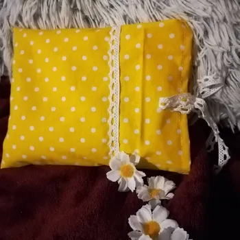 Polštář Pohankový nahřívací polštářek 16x20 cm žlutý