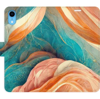 Pouzdro na mobilní telefon Flipové pouzdro iSaprio - Blue and Orange - iPhone XR