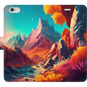 Pouzdro na mobilní telefon Flipové pouzdro iSaprio - Colorful Mountains - iPhone 6/6S