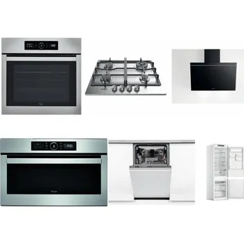 Set domácích spotřebičů WHIRLPOOL ABSOLUTE AKZ9 6230 IX + WHIRLPOOL TKRL 661 IX EU + WHIRLPOOL AKR 62F LT K + WHIRLPOOL ABSOLUTE AMW 730 IX + WHIRLPOOL WSIO 3O34 PFE X + WHIRLPOOL WHC18 T311