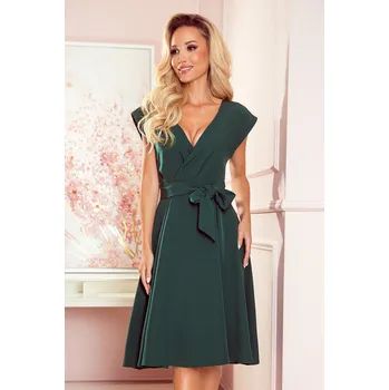 Dámské šaty Glara Šaty s páskem a hlubokým výstřihem 914929