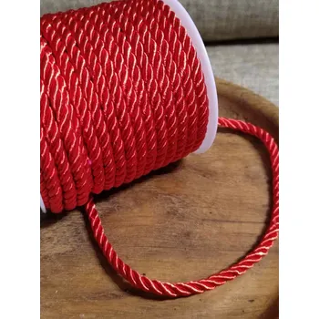 Příze Šňůra kroucená Ø5 mm červená