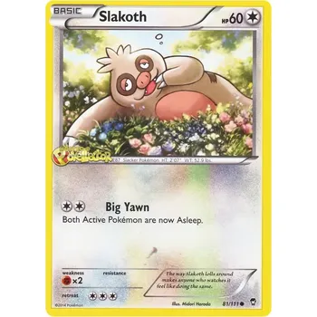 Sběratelská karetní hra Slakoth 081/111 - Furious Fists Typ karty: Non-Holo