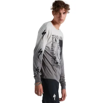 Pánské tričko Volnočasové tričko Specialized Driven Tee LS Velikost: L Dove Grey Spray