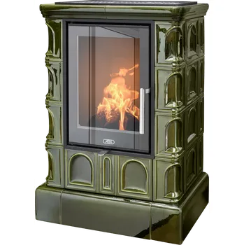 Krbová kamna ABX Britania exklusive kachlová kamna kachlový sokl černý korpus, opláštění kachle Barevné varianty: zelená
