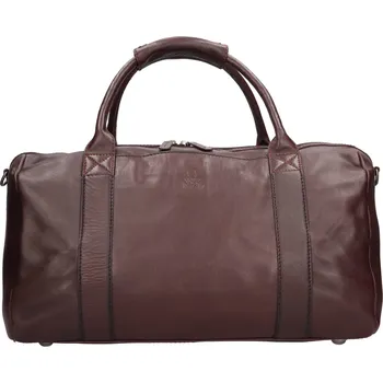 Pánská aktovka Kožená cestovní taška Dakar Malcolm - hnědá