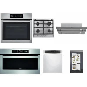 Set domácích spotřebičů WHIRLPOOL ABSOLUTE AKZ9 6230 IX + WHIRLPOOL AKR 351/IX + WHIRLPOOL AKR 749/1 IX + WHIRLPOOL ABSOLUTE AMW 730 IX + WHIRLPOOL WBC 3C34 PF X + WHIRLPOOL ART 66112