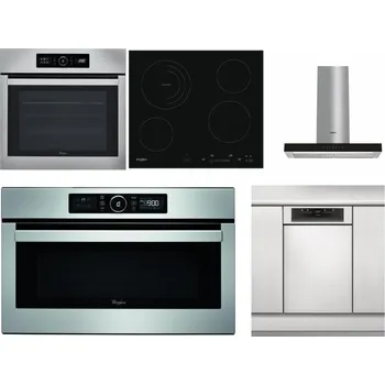 Set domácích spotřebičů WHIRLPOOL ABSOLUTE AKZ9 6230 IX + WHIRLPOOL AKT 8900 BA + WHIRLPOOL WHBS 62F LT K + WHIRLPOOL ABSOLUTE AMW 730 IX + WHIRLPOOL WSBO 3O34 PF X