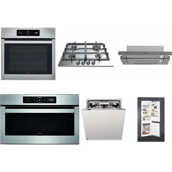 Set domácích spotřebičů WHIRLPOOL ABSOLUTE AKZ9 6230 IX + WHIRLPOOL TKRL 661 IX EU + WHIRLPOOL AKR 749/1 IX + WHIRLPOOL ABSOLUTE AMW 730 IX + WHIRLPOOL WIO 3T133 PLE + WHIRLPOOL ART 65031