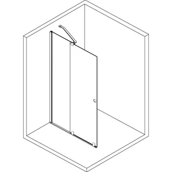 Vanová zástěna #N/A MODULAR SHOWER zástěna s výsuvným panelem, 100 cm (MS5-100)