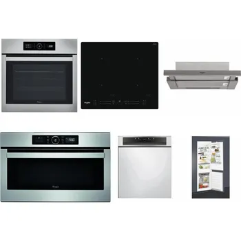 Set domácích spotřebičů WHIRLPOOL ABSOLUTE AKZ9 6230 IX + WHIRLPOOL WL S7260 NE + WHIRLPOOL AKR 5390/1 IX + WHIRLPOOL ABSOLUTE AMW 730 IX + WHIRLPOOL WBC 3C34 PF X + WHIRLPOOL ART 65031