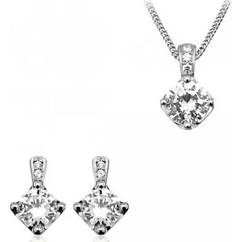 Souprava šperků SOFIA stříbrný set AEAP4874Z/R+AEAE6878Z/R