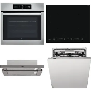 Set domácích spotřebičů WHIRLPOOL ABSOLUTE AKZ9 6230 IX + WHIRLPOOL WL S7260 NE + WHIRLPOOL AKR 5390/1 IX + WHIRLPOOL WIO 3O540 PELG