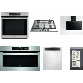 Set domácích spotřebičů WHIRLPOOL AKZ9 9480 IX + WHIRLPOOL TKRL 661 IX EU + WHIRLPOOL AKR 62F LT K + WHIRLPOOL ABSOLUTE AMW 730 IX + WHIRLPOOL WBC 3C34 PF X + WHIRLPOOL ART 66112