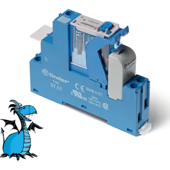 Relé FINDER Vazební člen 4C.01.9.024.0050, 1P/16A, 24V DC 4C0190240050