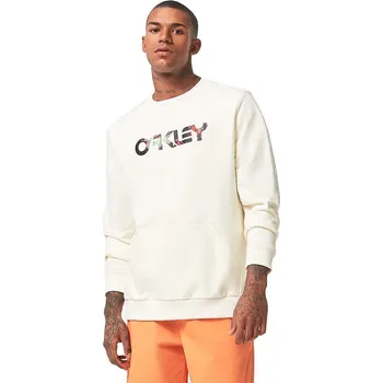 Pánská mikina mikina Oakley Floral Splash B1B Crew - Arctic White XL
